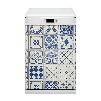 Copertura magnetica per lavastoviglie Piastrelle blu