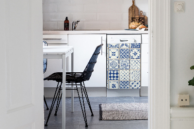 Copertura magnetica per lavastoviglie Piastrelle blu