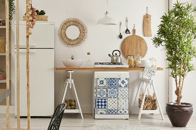 Copertura magnetica per lavastoviglie Piastrelle blu