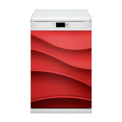 Copertura magnetica per porta della lavastoviglie Trama rossa