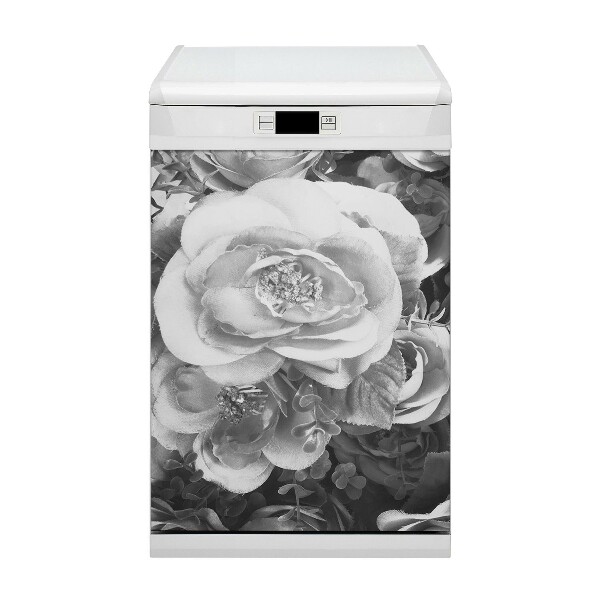 Copertura magnetica per lavastoviglie Rose retrò