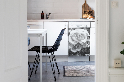 Copertura magnetica per lavastoviglie Rose retrò