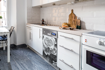 Copertura magnetica per lavastoviglie Rose retrò