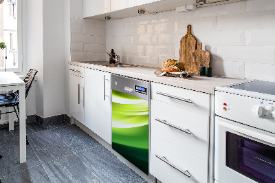 Adesivo magnetico per lavastoviglie Trama verde
