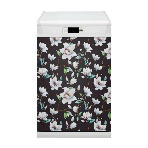 Pannello magnetico per lavastoviglie Fiori dipinti