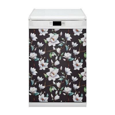 Pannello magnetico per lavastoviglie Fiori dipinti