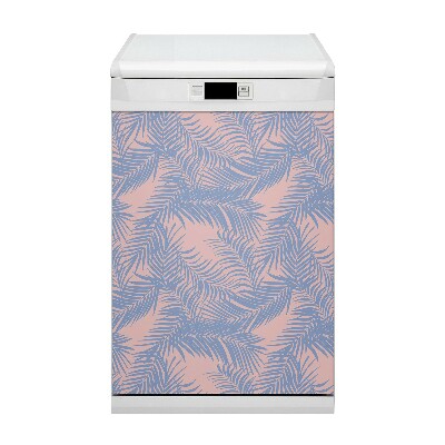 Coperchio magnetico decorativo per lavastoviglie Foglie blu