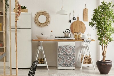 Adesivo magnetico per lavastoviglie Fiori rosa