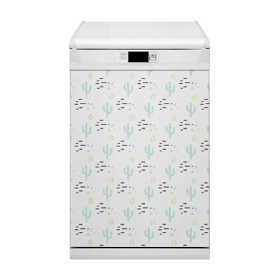 Adesivo magnetico per lavastoviglie cactus