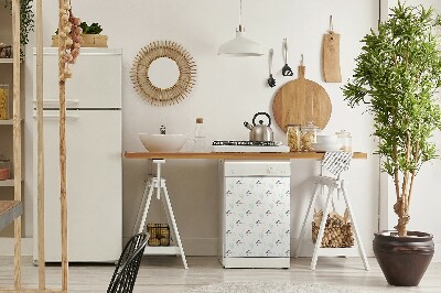 Adesivo magnetico per lavastoviglie cactus