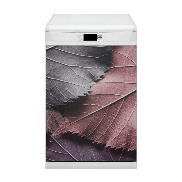 Copertura magnetica per porta della lavastoviglie Foglie colorate