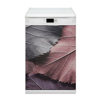 Copertura magnetica per porta della lavastoviglie Foglie colorate