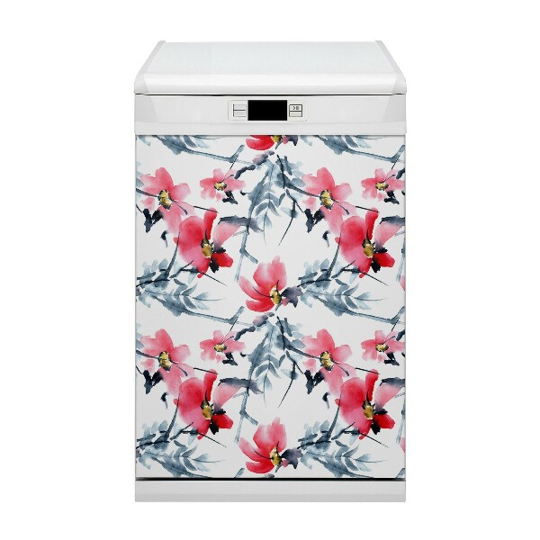 Adesivo magnetico per lavastoviglie Motivo floreale