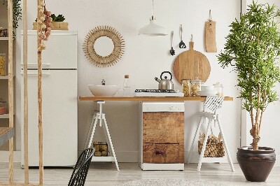 Coperchio magnetico decorativo per lavastoviglie Legno astratto