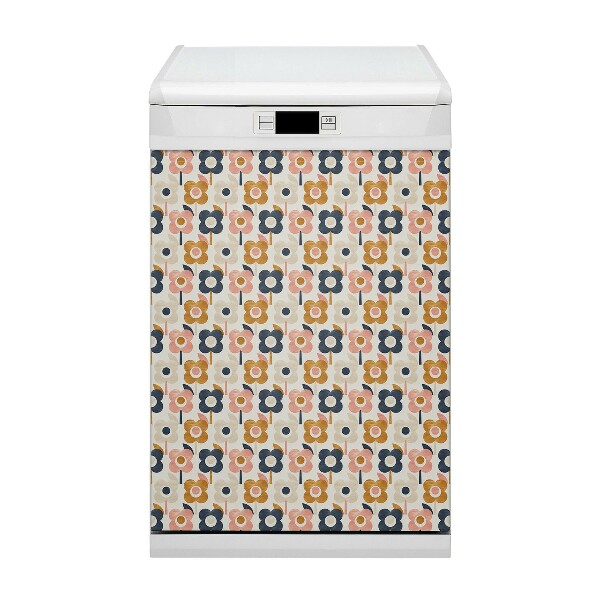 Coperchio magnetico decorativo per lavastoviglie Fiori