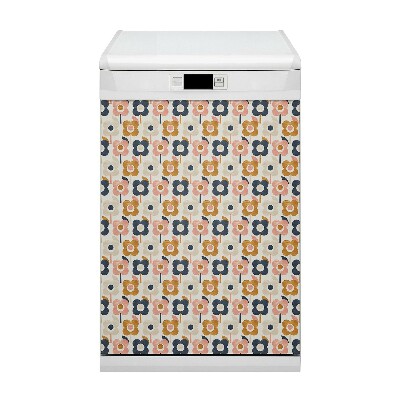 Coperchio magnetico decorativo per lavastoviglie Fiori
