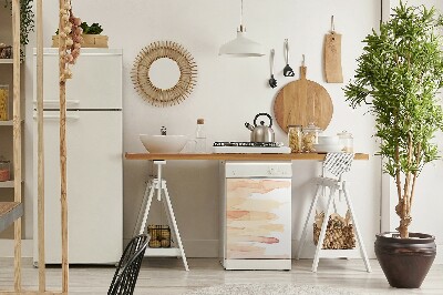 Copertura magnetica per lavastoviglie Linee gialle