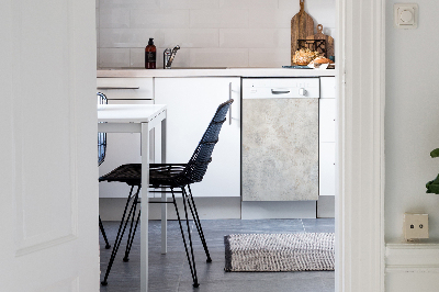 Copertura magnetica per lavastoviglie Cemento bianco