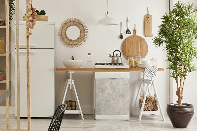 Copertura magnetica per lavastoviglie Cemento bianco