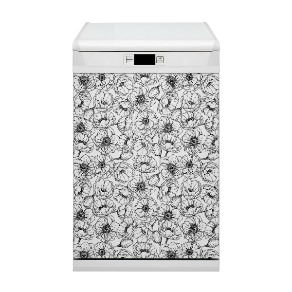 Copertura magnetica per lavastoviglie Floreale