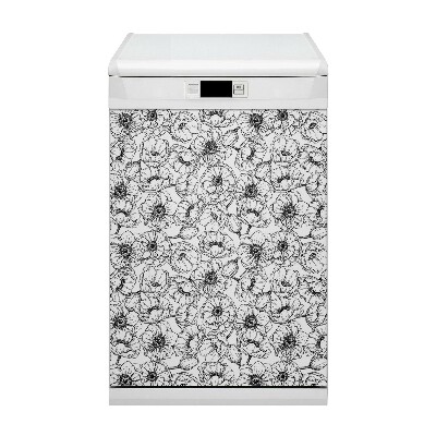 Copertura magnetica per lavastoviglie Floreale