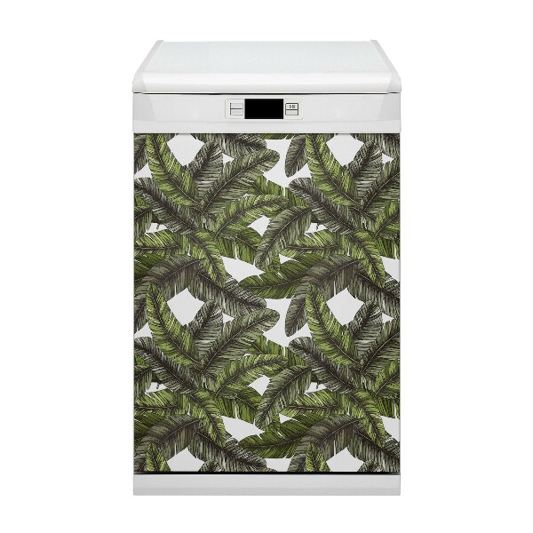 Coperchio magnetico decorativo per lavastoviglie Foglie della giungla