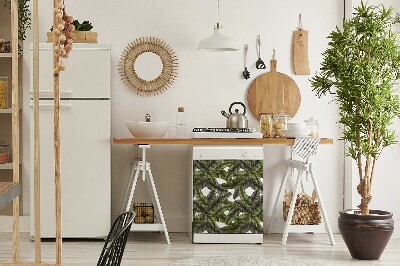 Coperchio magnetico decorativo per lavastoviglie Foglie della giungla