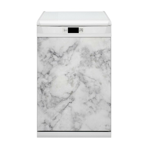 Coperchio magnetico decorativo per lavastoviglie marmo bianco