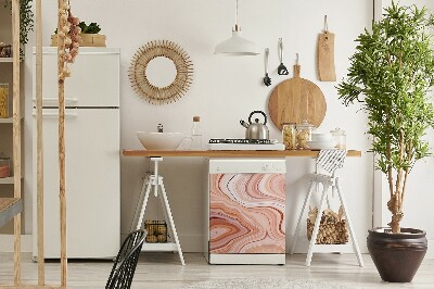 Copertura magnetica per lavastoviglie Ecru astrazione