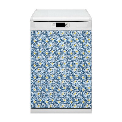 Copertura magnetica per porta della lavastoviglie Farfalle nei tropici