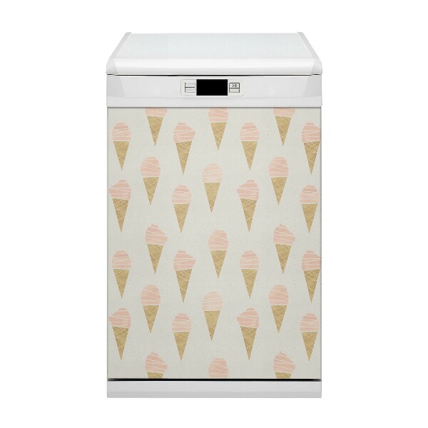 Coperchio magnetico decorativo per lavastoviglie Gelato rosa