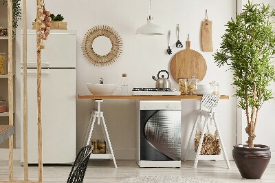 Coperchio magnetico decorativo per lavastoviglie Astrazione d'argento