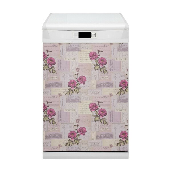 Coperchio magnetico decorativo per lavastoviglie Carta e peon
