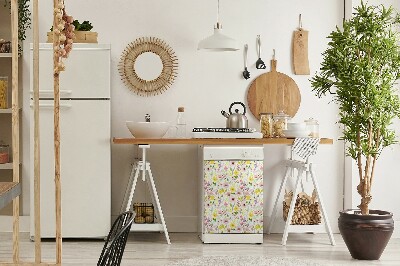 Pannello magnetico per lavastoviglie Fiori colorati