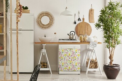 Pannello magnetico per lavastoviglie Fiori colorati