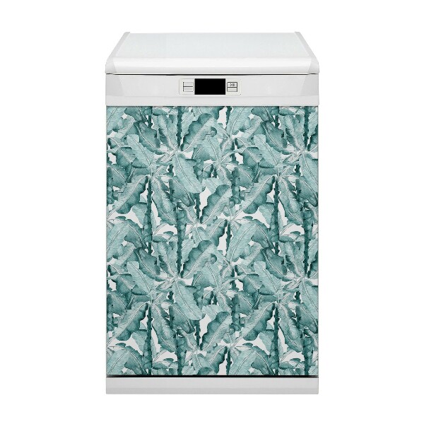 Coperchio magnetico decorativo per lavastoviglie Foglie di banana