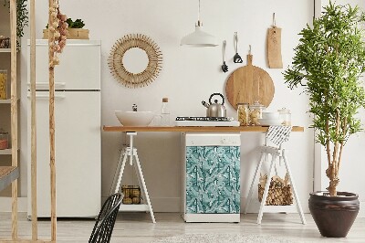 Coperchio magnetico decorativo per lavastoviglie Foglie di banana