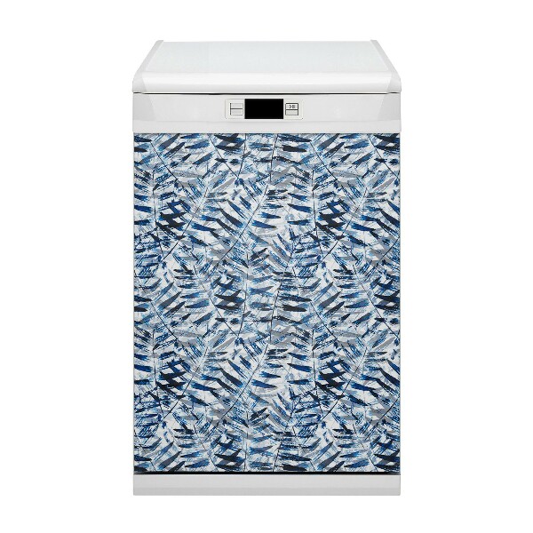 Adesivo magnetico per lavastoviglie Foglie tropicali