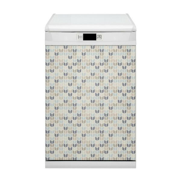 Coperchio magnetico decorativo per lavastoviglie Trama geometrica
