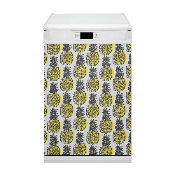Adesivo magnetico per lavastoviglie Pattern di ananas