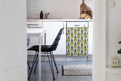 Adesivo magnetico per lavastoviglie Pattern di ananas