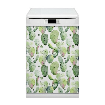 Copertura magnetica per porta della lavastoviglie Cactus tropici