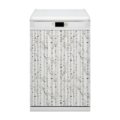 Copertura magnetica per lavastoviglie Betulla