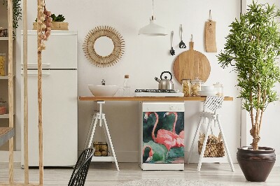 Adesivo magnetico per lavastoviglie Flamingo dipinto