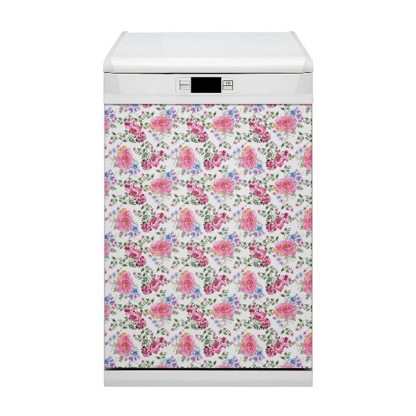 Pannello magnetico per lavastoviglie Roses Vintage Style