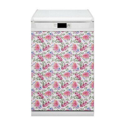 Pannello magnetico per lavastoviglie Roses Vintage Style