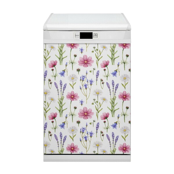 Coperchio magnetico decorativo per lavastoviglie Polne Stokrotki