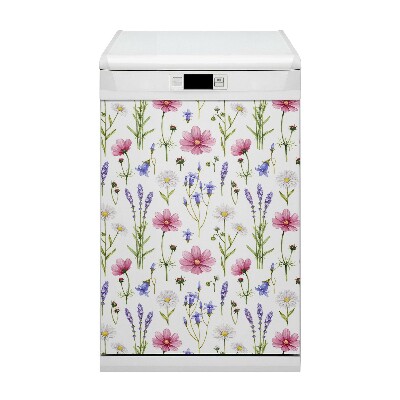 Coperchio magnetico decorativo per lavastoviglie Polne Stokrotki