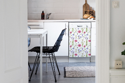 Coperchio magnetico decorativo per lavastoviglie Polne Stokrotki