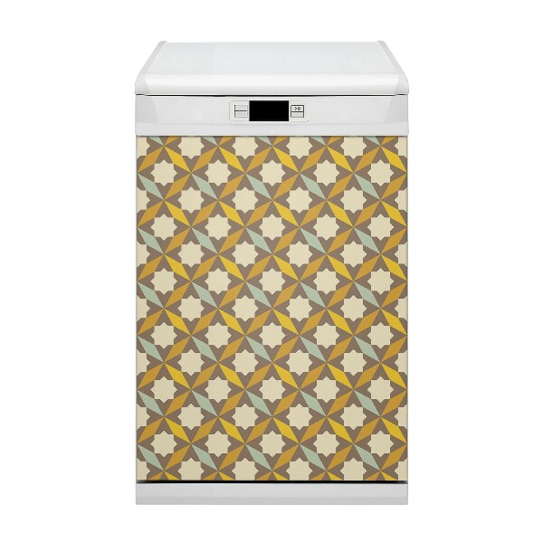 Copertura magnetica per porta della lavastoviglie Pattern vintage